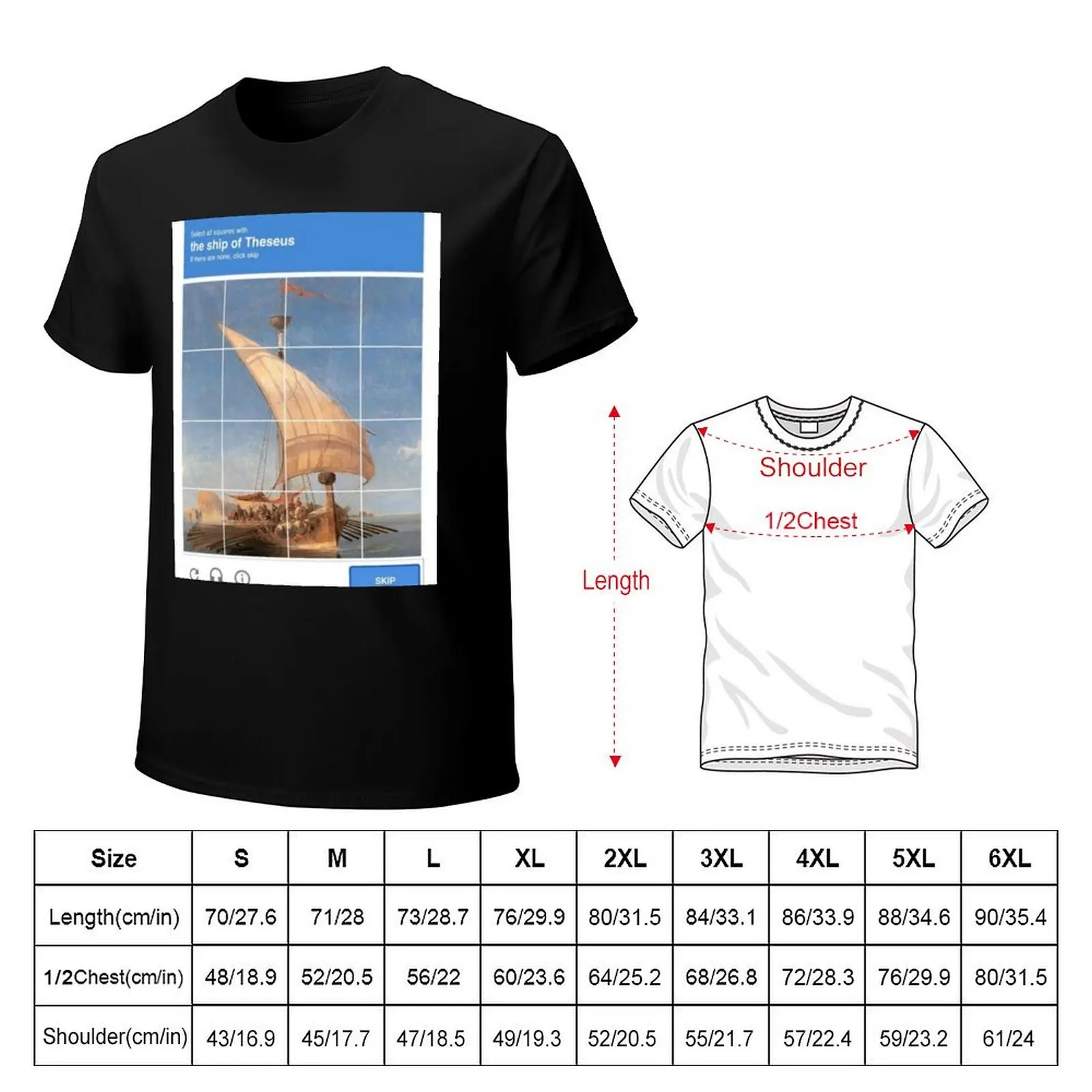 The ship of theseus T-Shirt anime t shirts oversize T-Shirt