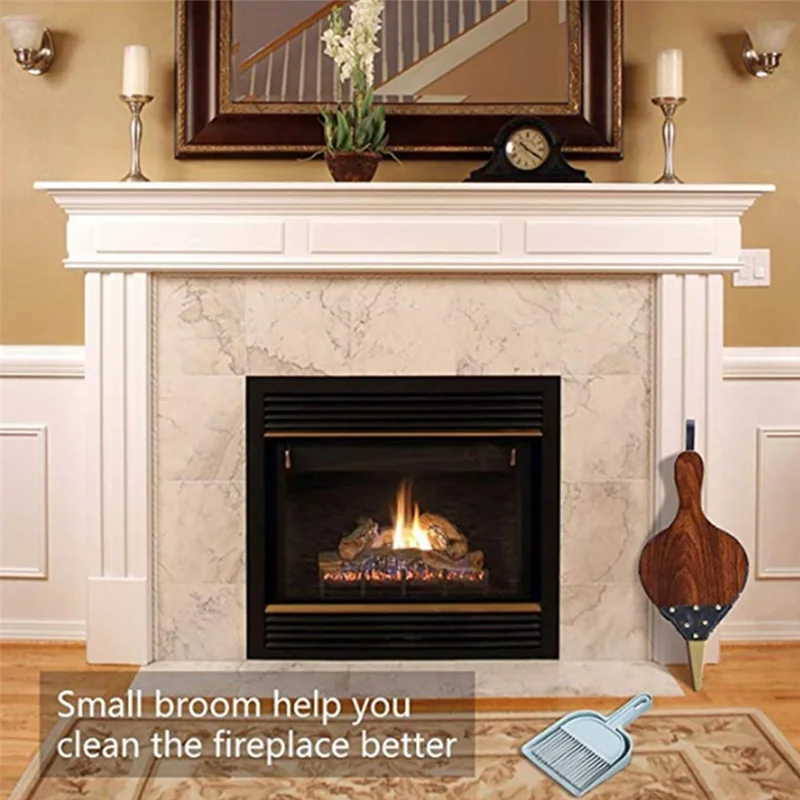 SHGO-Fireplace Bellows Wood Air Blower For Fire Pit, Barbecue, Wood Stove, Camping, Premium Quality, Brown