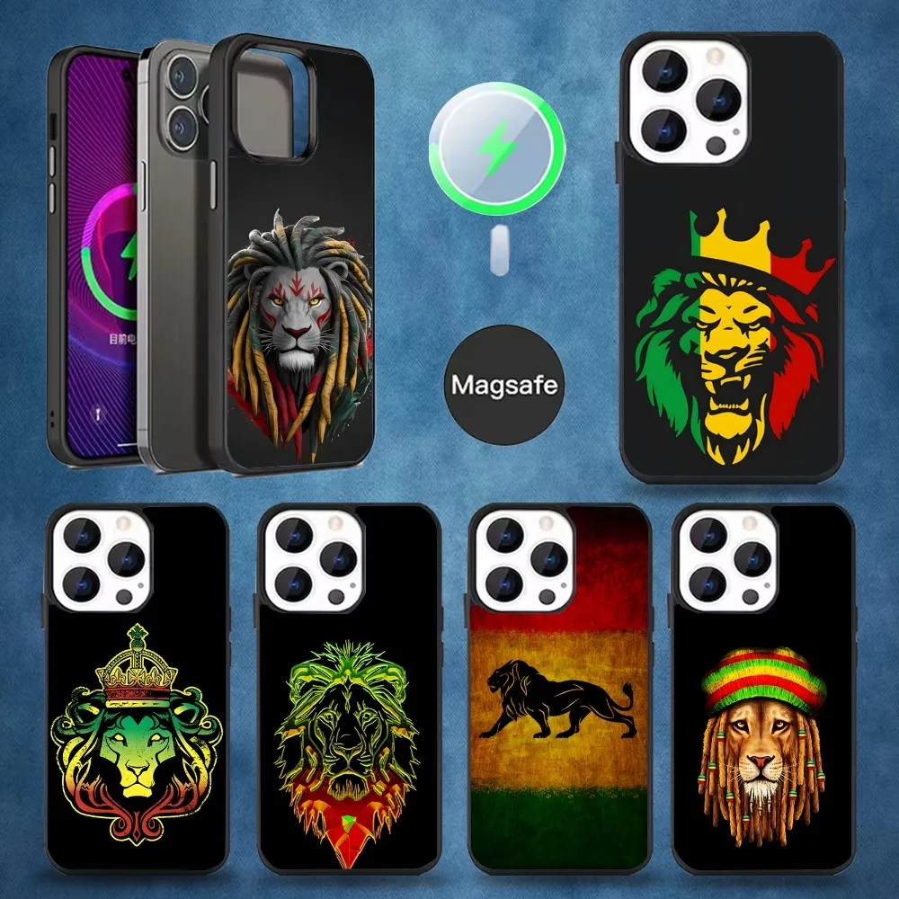 

Rastafari Lion Logo Phone Case For iPhone 16,15,14,13,12,11,Pro,Max,Plus,Mini,Magsafe,Magnetic Wireless Charging Case