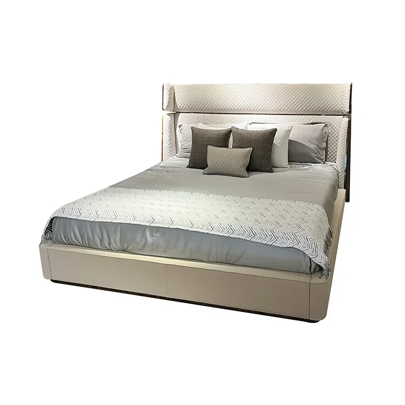 Modern light luxury bed