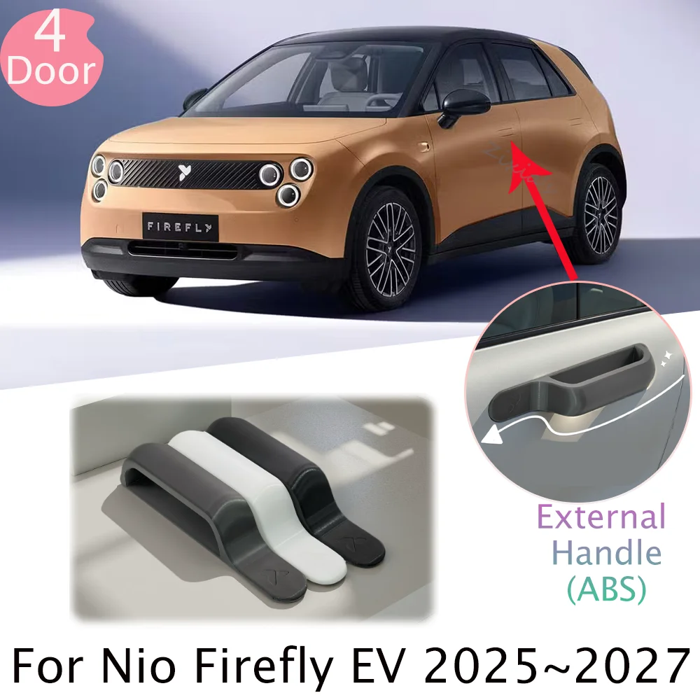 For Nio Firefly EV 2025~2027 2026 Car Exterior Door Handle Protective Cover Anti-scratch Decorative Modified Accessories ABS