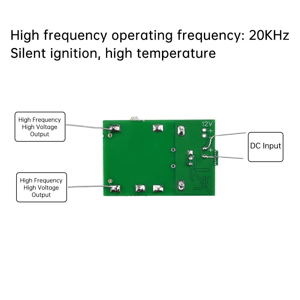 DC7-9V to 10KV High Voltage Generator Booster Module Purple High Temperature Arc High Voltage Module for Teaching Experiments