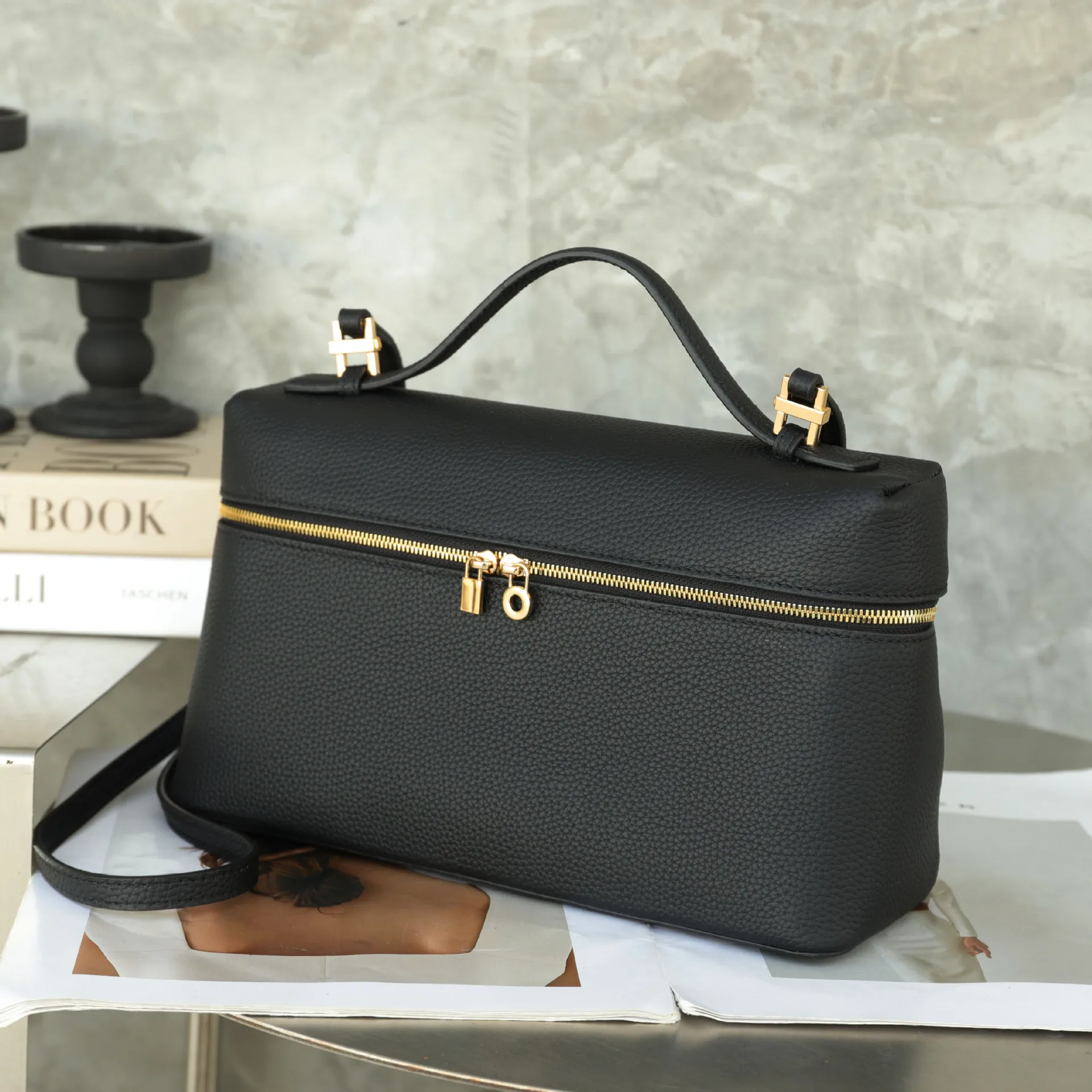 حقيبة يد نسائية من MENDY حقيبة كتف حقائب كروس صندوق غداء فاخر مصمم جلد طبيعي LP27 كبير متقاطع محمول باليد