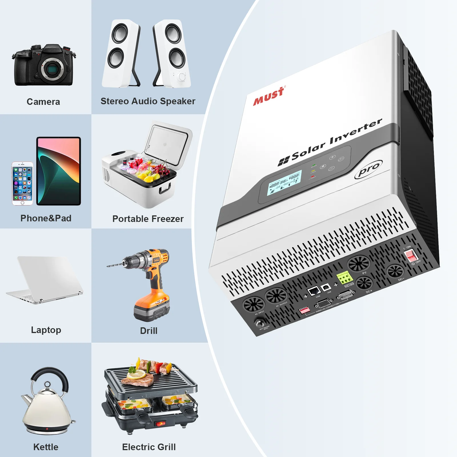 3KW 5KW High PV Voltage Solar Inverter Stock Available in Europe Warehouse