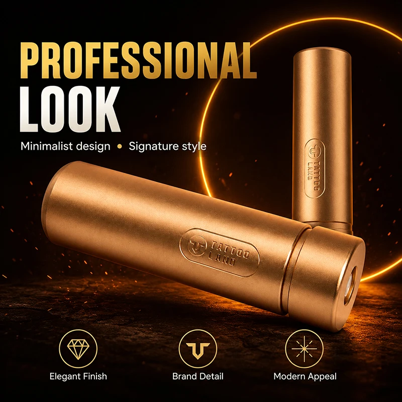 Vcando Wireless Tattoo Pen Permanent Makeup Premium Metal Body Low Noise Stable Performance Compact For Professional Tattoo Arti
