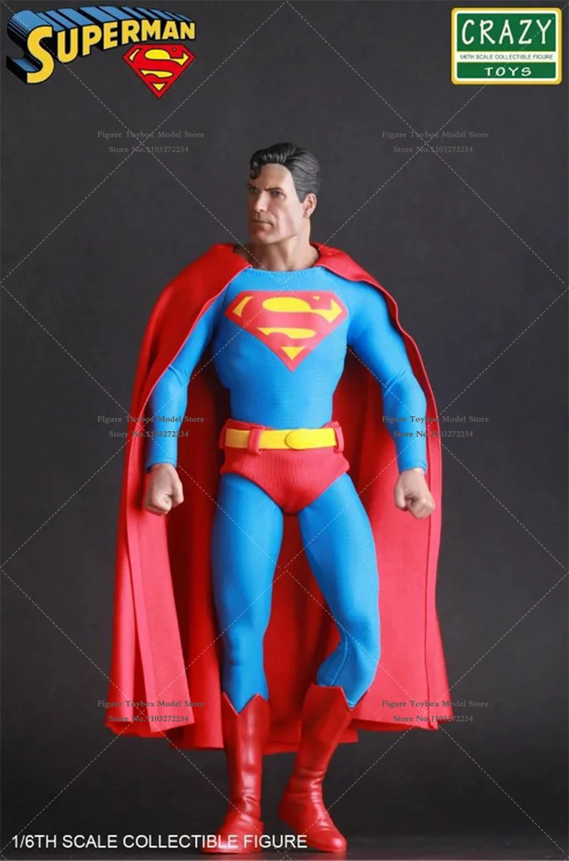 CRAZY TOYS 1/6 Anime Superman Action Figure Batman v Superman DC Super Hero Delicate Movable 12