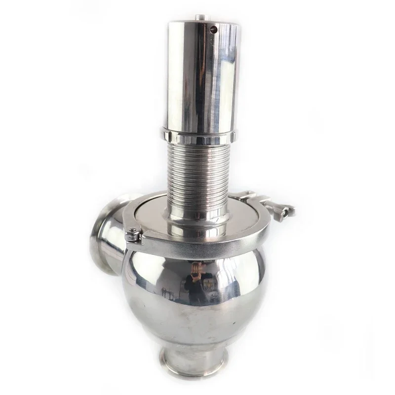 Sanitary stainless steel steam autoclave safety valve