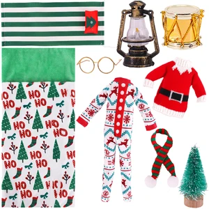 Set Weihnachtspuppenzubehör für Barbie Doll Kleidung Kleid Elf Puppe, Spielzeug für Mädchen, kostenloser Versand, Weihnachtsgeschenk 12 Hauptverkäufe Barbie Kinderkleidung - №8