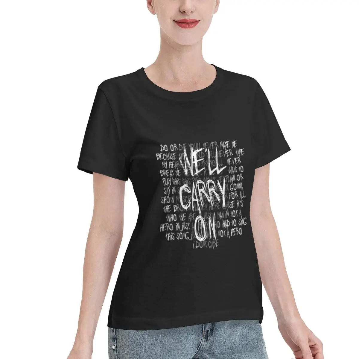 Free Matching We Ll Carry On Women's T-shirt Urban Minimalist Tshirt