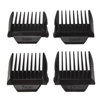 4Pcs Limit Comb Replacement Combs Trimmer Limit Comb for Hair Clipper 3mm 5mm 7mm 9mm,Black-T33C