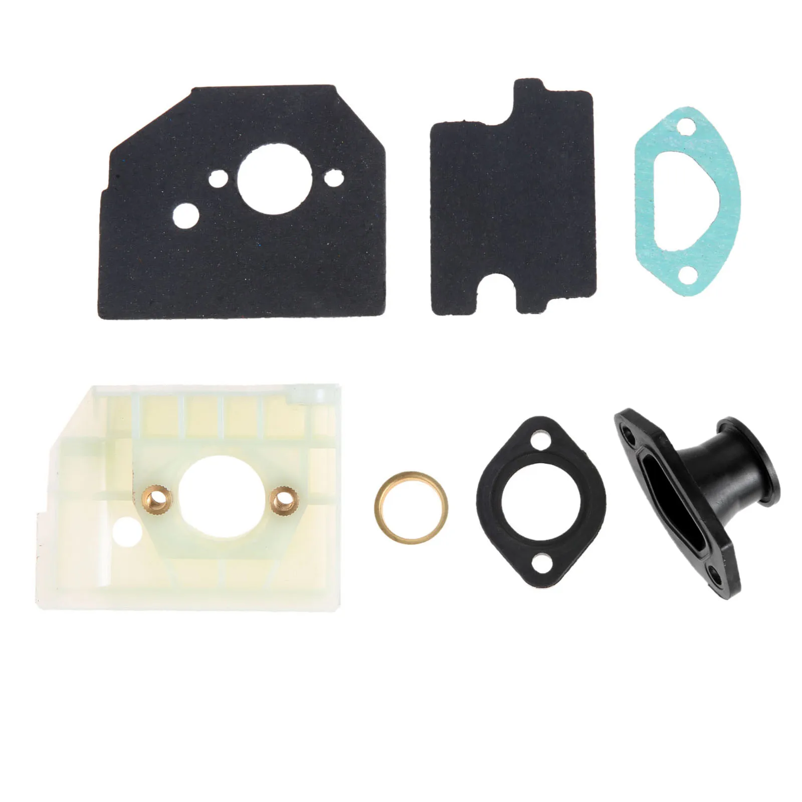 Dredd Chain Saw Carburador Bracket & Spacer Guia Interno e Kit de Juntas Fit para Motosserra Chinês 4500 5200 5800