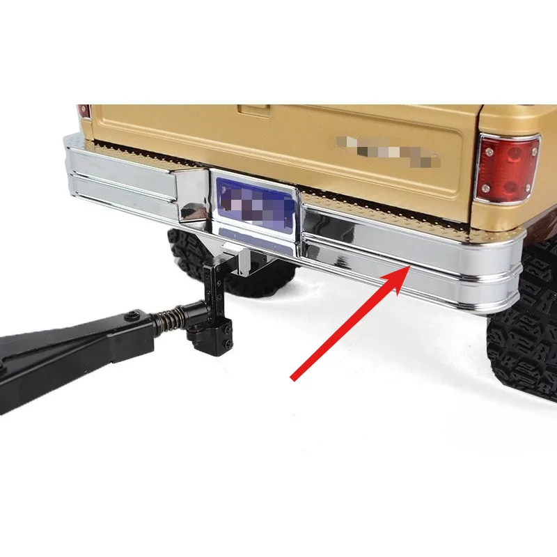 RC Crawler Hobby Accessories Simulation Chrome Rear Step Bumper custom size for 1/10 Scale RC4WD Z B0023 K10 Model Decor Parts