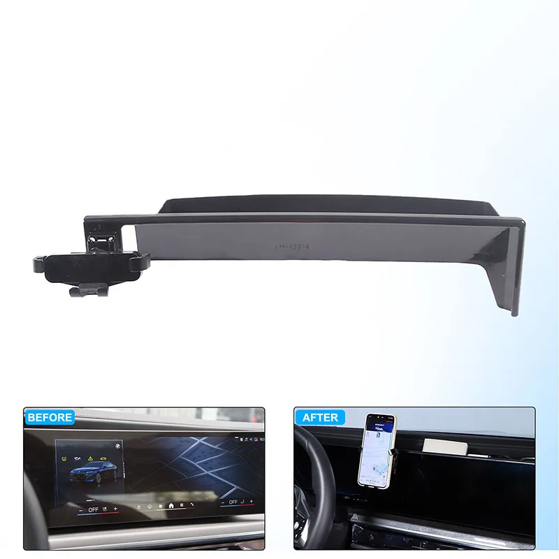 

14.9 Inches Car Central Control Phone Holder for BMW 7 Series I7 G70 2023 2024 Navigation Screen Storage Box Bracket