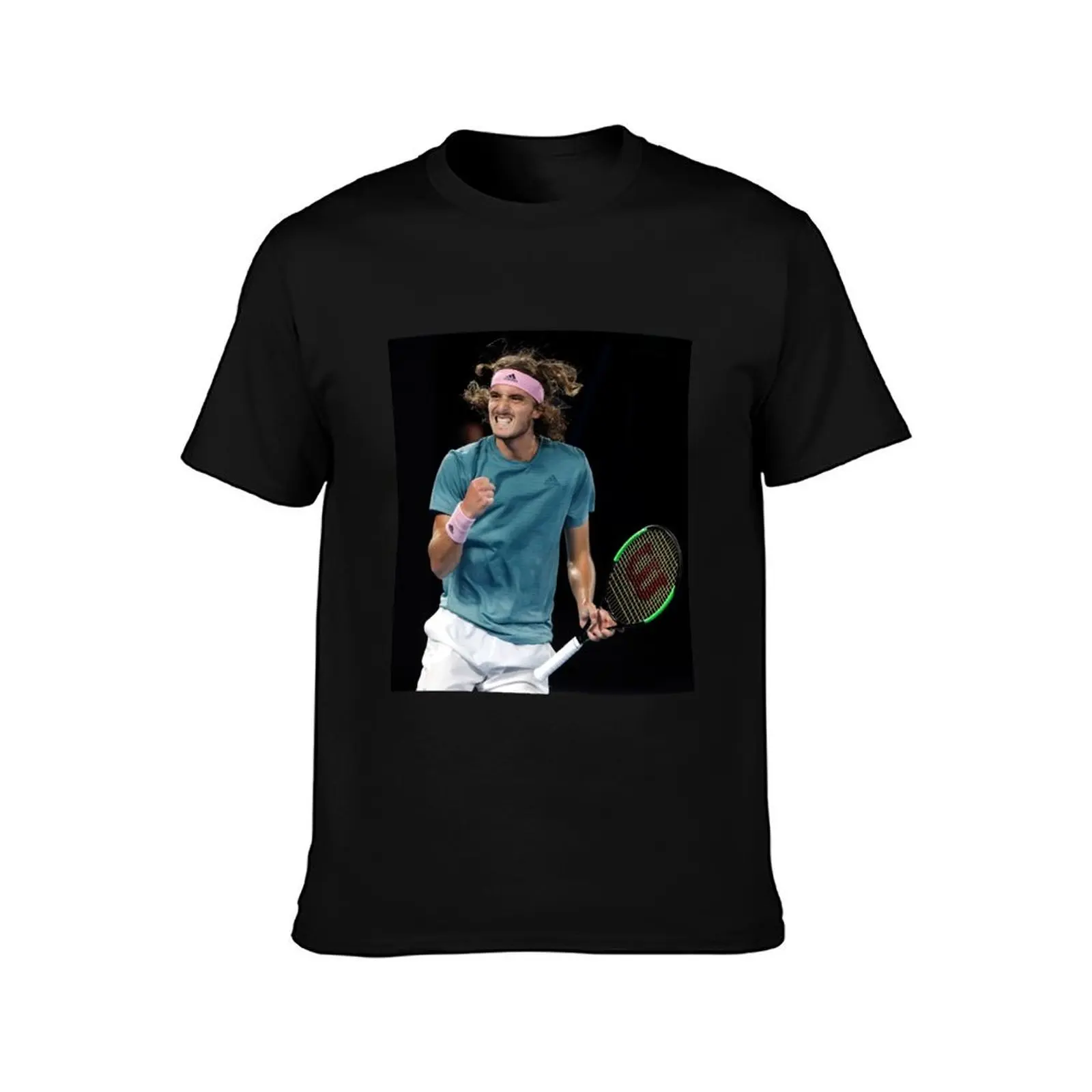 Stefanos Tsitsipas #2 T-Shirt, Summer Casual Cotton Tee, Oversized Streetwear Tops, Vintage Graphic Print, Unisex Men Women
