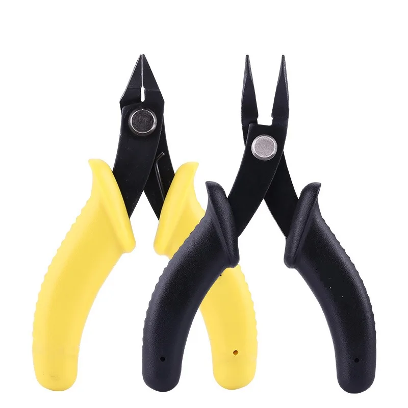 3D Metal Puzzle Assembly Tool Set Professional Diagonal Pliers Long Nose Pliers Carbon Steel Wire Cutting Pliers Hand Tools