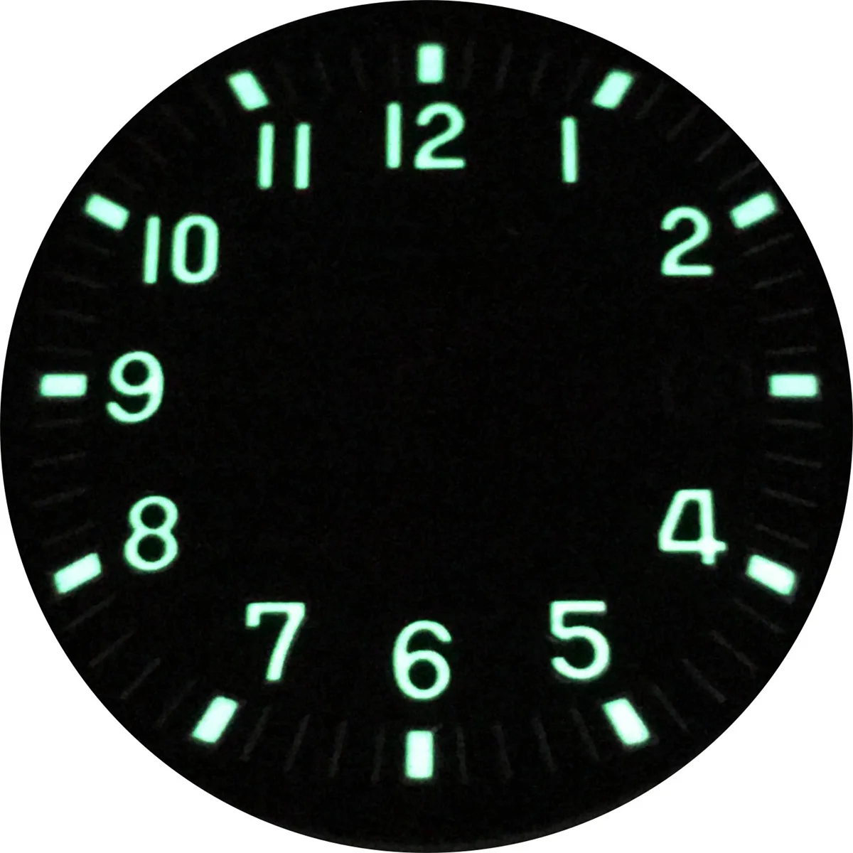 33mm watch dial Black blue green brown grey C3 luminous dial with NH35 movement watch parts