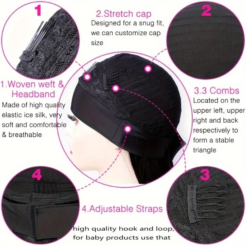 200% Density Body Wave Brazilian Remy Human Hair Full Machine Made Wig Kinky Curly Glueless Headband Wig for Women image 5