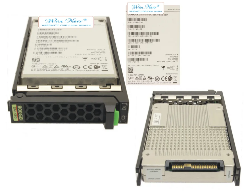 For Fujitsu SSD SAS 12G 800GB MU 2.5