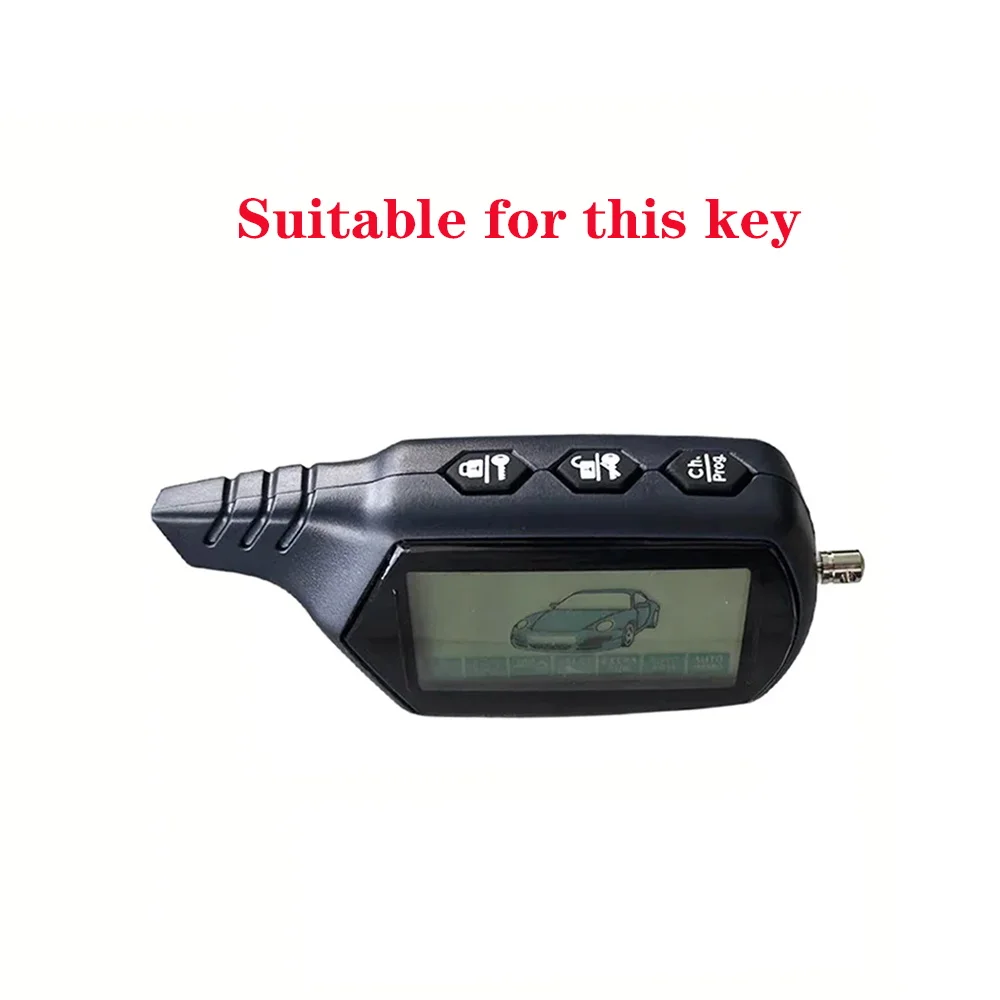 Silicone Car Key Case Cover for Starline B9 B91 B6 B61 A91 A61 V7 Russian Two Way Version LCD Alarm Keychain Accessories Shell