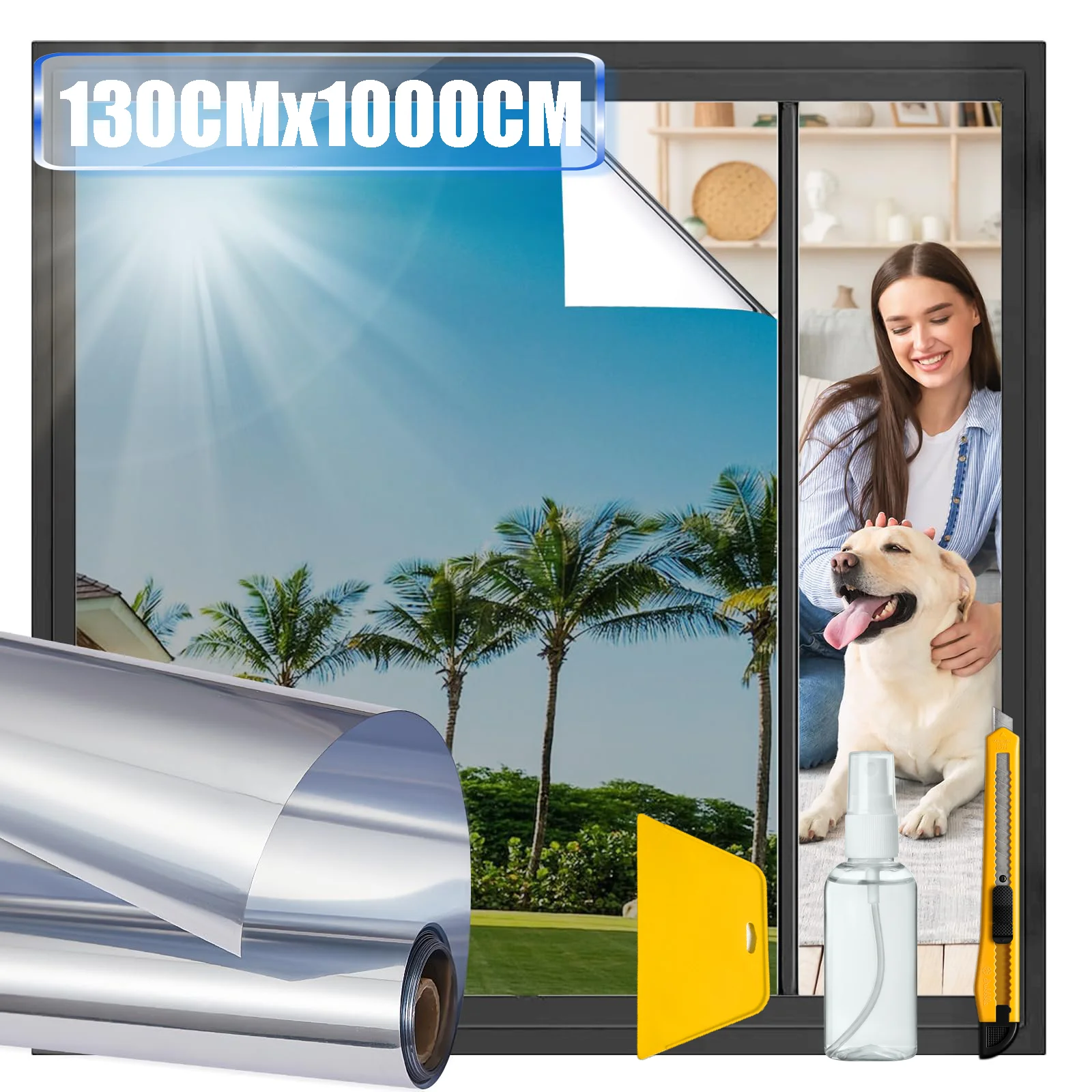 طريقة واحدة نافذة مرآة الخصوصية فيلم مكافحة نظرة الزجاج الفينيل ملصقات الأشعة فوق البنفسجية حجب تينت احباط غير لاصق الاستقطاب نافذة الفيلم