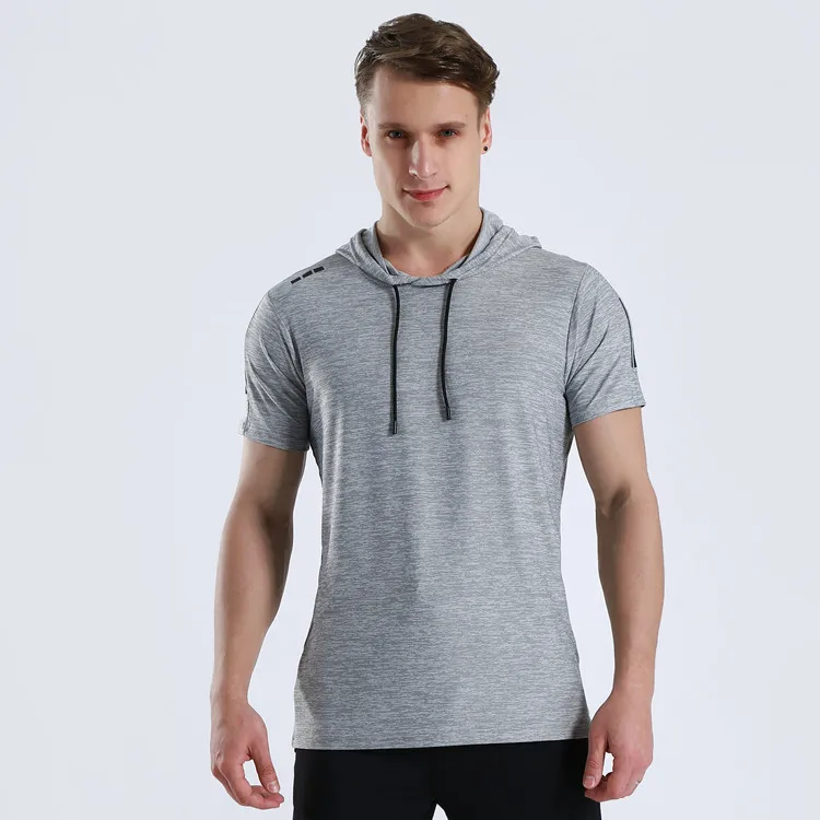 Men's Outdoor Running Fitness T-shirt Hoodies Sport Shirt Men Top Gym Trainning Exercise Hiking Male Jogging Sweater Clothes 27