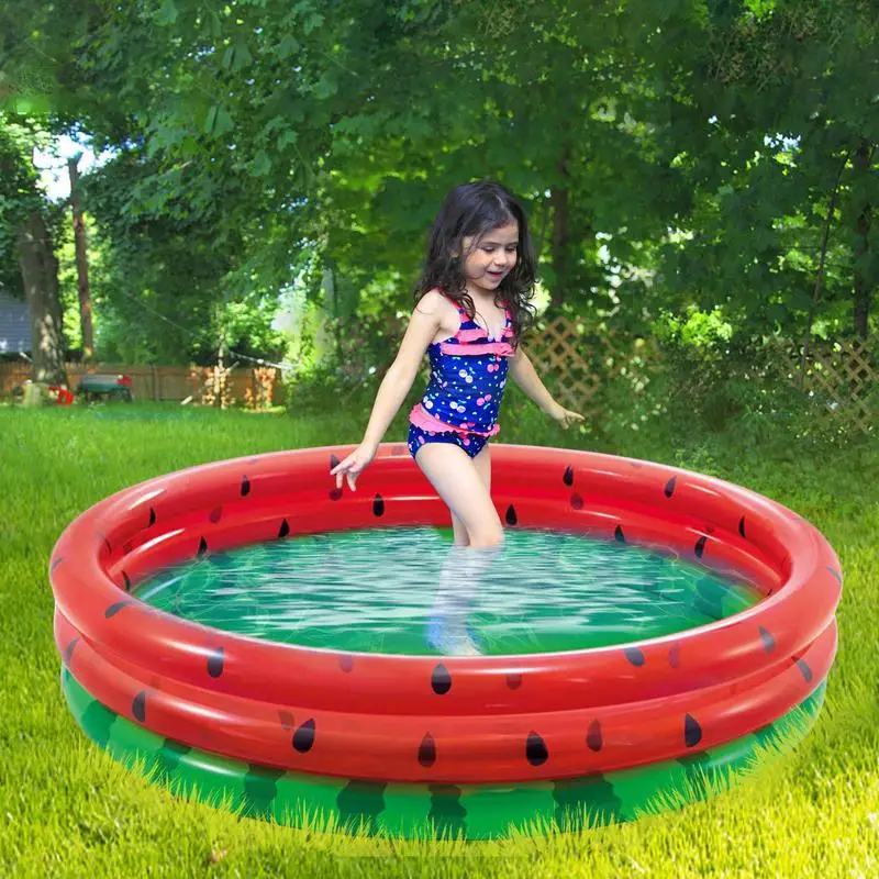 

Reusable Watermelon Inflatable Swimming Pool Outdoor Garden Water Sport Play Toys Round Basin Bathtub Round Indoor Paddling Toy