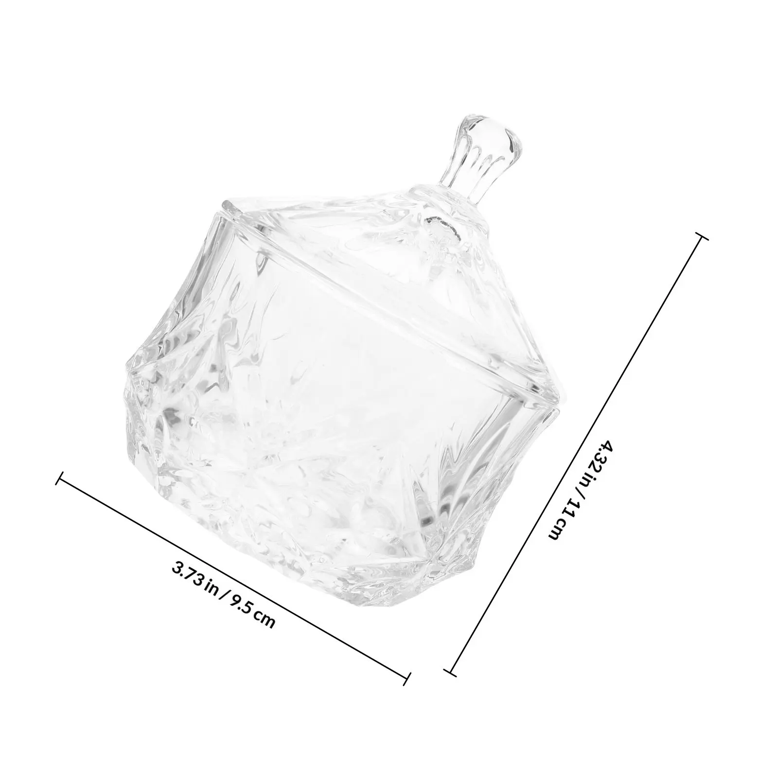 Glass Storage Jar Jewelry Box Lid Clear Candy Jar Elegant Jewelry Organizer Wedding Centerpiece Gift view 5