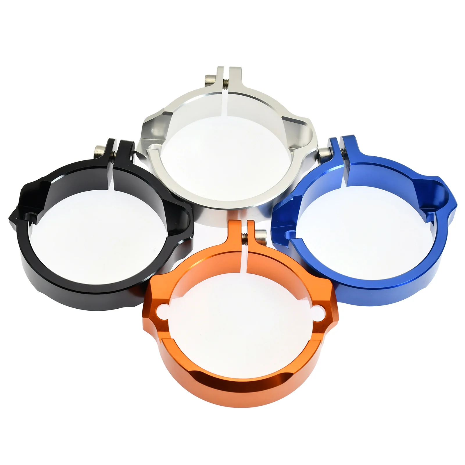 CNC Aluminum Exhaust Tip Muffler Pipe Clamp Flanges Protector Cover For KTM XC XCW SX 250 300 XC-W Six Days TPI Dirt Pit Bike
