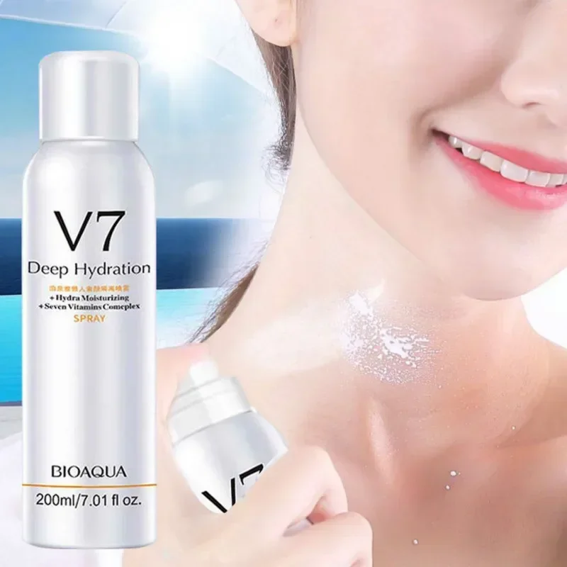 1 bottle Whitening Concealer Sunscreen Isolation Spray Waterproof V7 Hydration Moisturizing Contains 7 Skin Care Vitamins