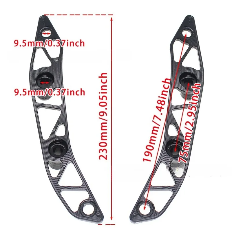 CNC Aluminum Windshield Decorative Bracket Modification for XMAX300 V1 2015‑2018
