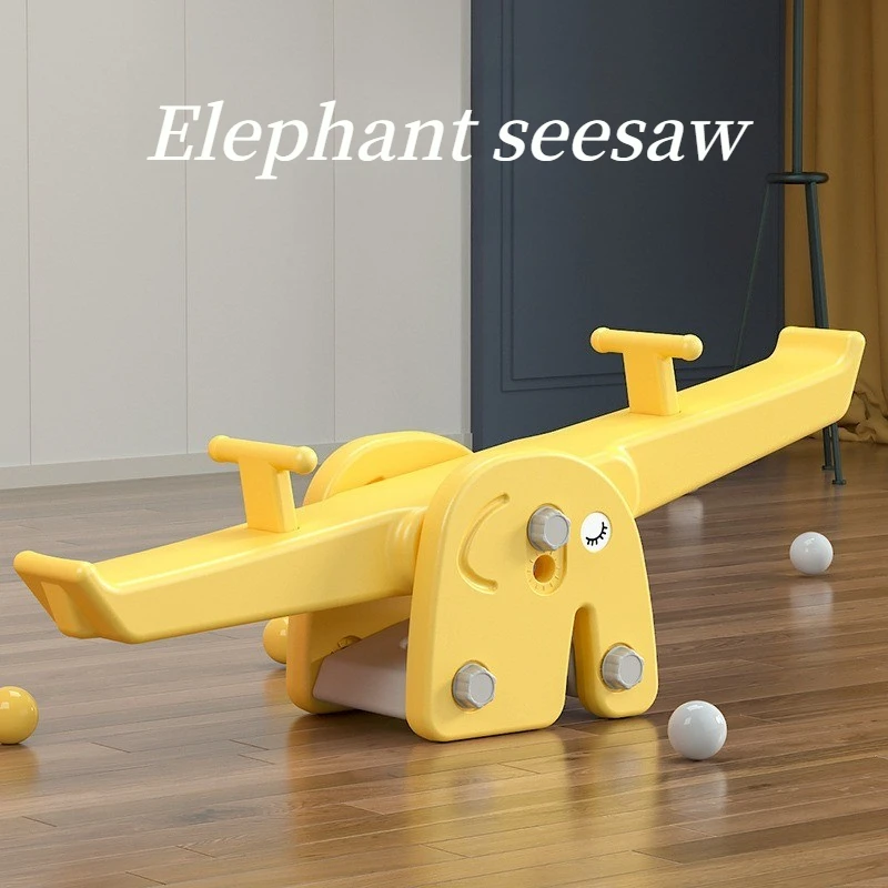 

Детская спортивная игрушка: милый слоник-качалка, безопасная, прочная, для двоих, балансировочная доска для игр в помещении и на улице