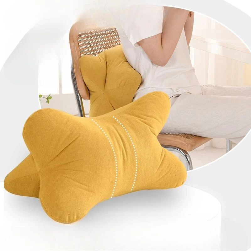 

Korean Style Office Lumbar Cushion Support Car Seat Use Multifunctional Sitting Waist Protection Pillow Bed Cushion Foot Pad
