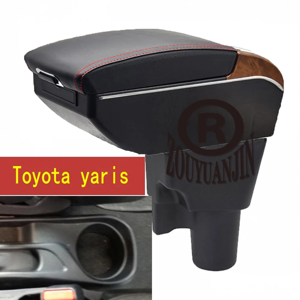 

For Toyota Yaris Hybrid Armrest Box Interior Parts Car Center Console Arm Storage Elbow Rest with USB