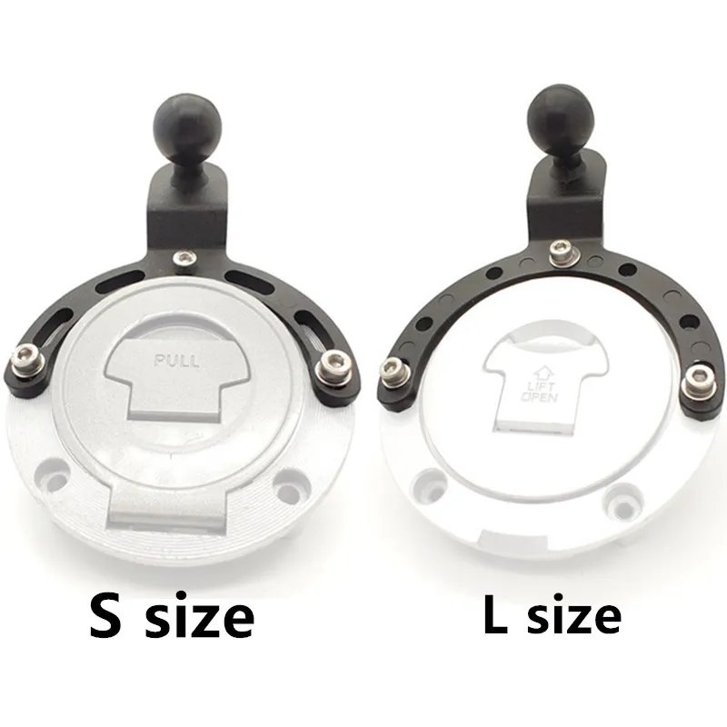 Photography Motorcycle Gas Tank Base to 1 Inch Ball Mount for Gopro Sports Camera Smartphones