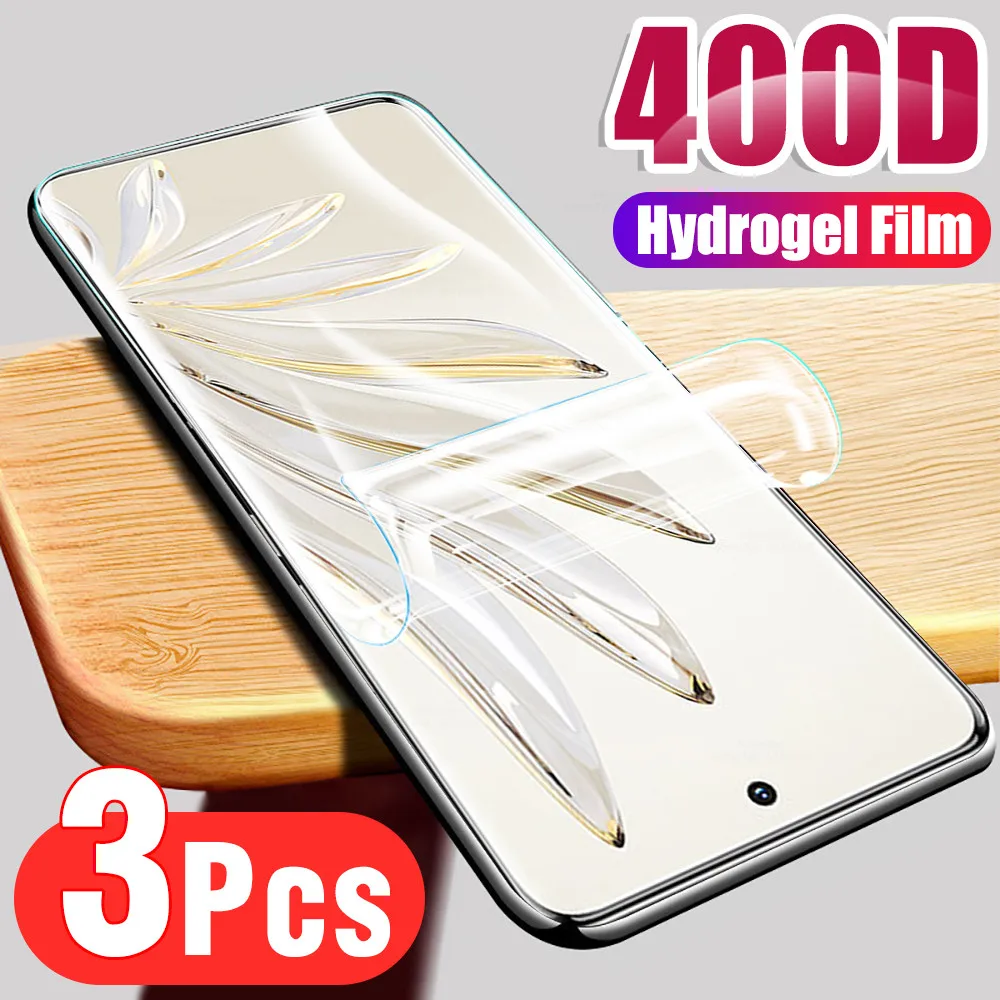 3PCS หน้าจอป้องกันฟิล์มสำหรับ Honor 70 Pro Soft Hydrogel ฟิล์ม Honor70Pro 60 70 Pro 70pro Xonor Honar 60pro protector ไม่ใช่แก้ว