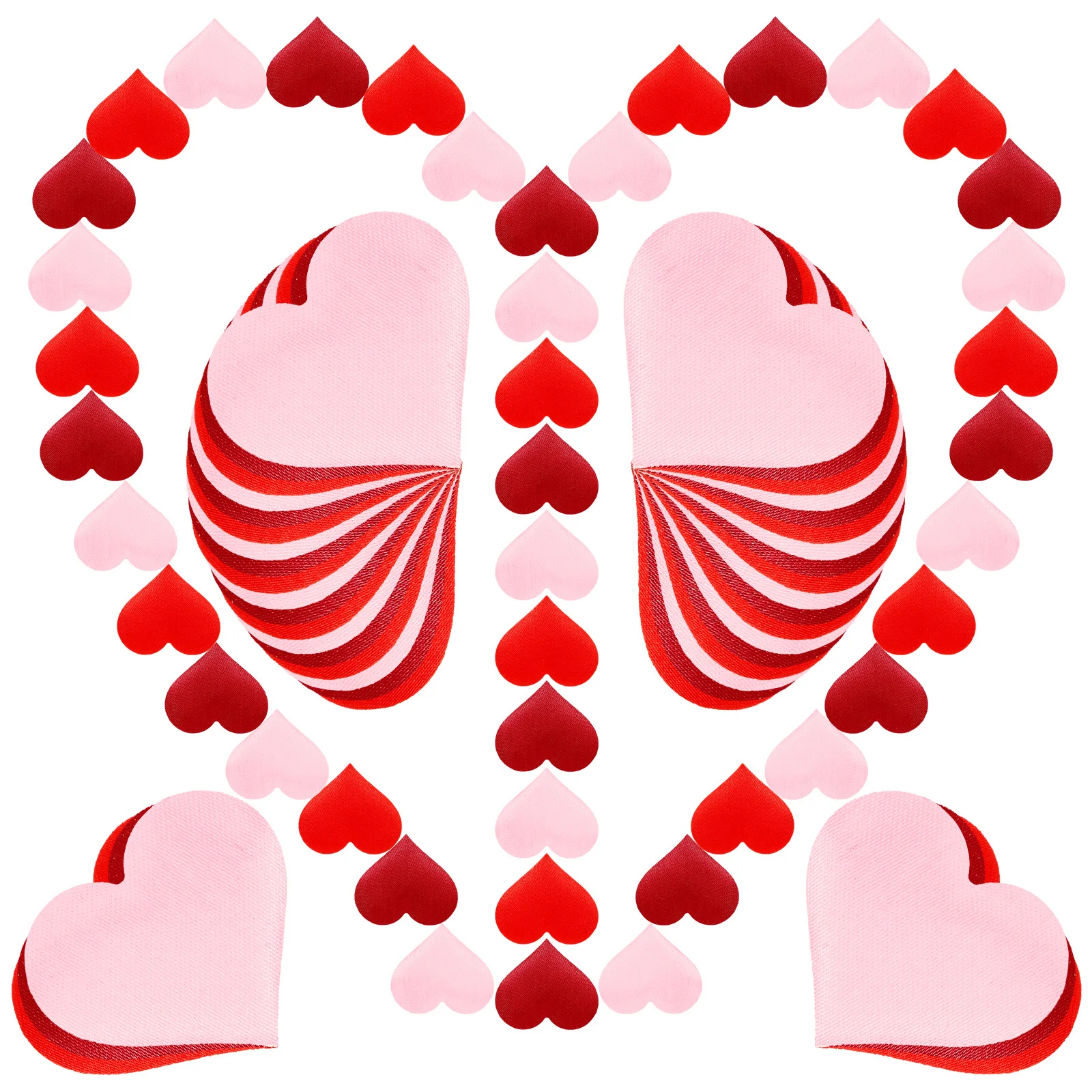 

600Pcs Heart Petals Creative Wedding Table Scatter Confetti for Valentine's Day Party Decoration Balloon Filler