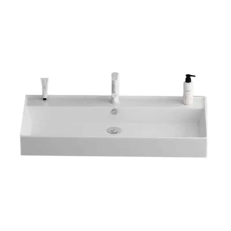 New ceramic integrated basin enlarged sink ocean bathroom wash washbasin