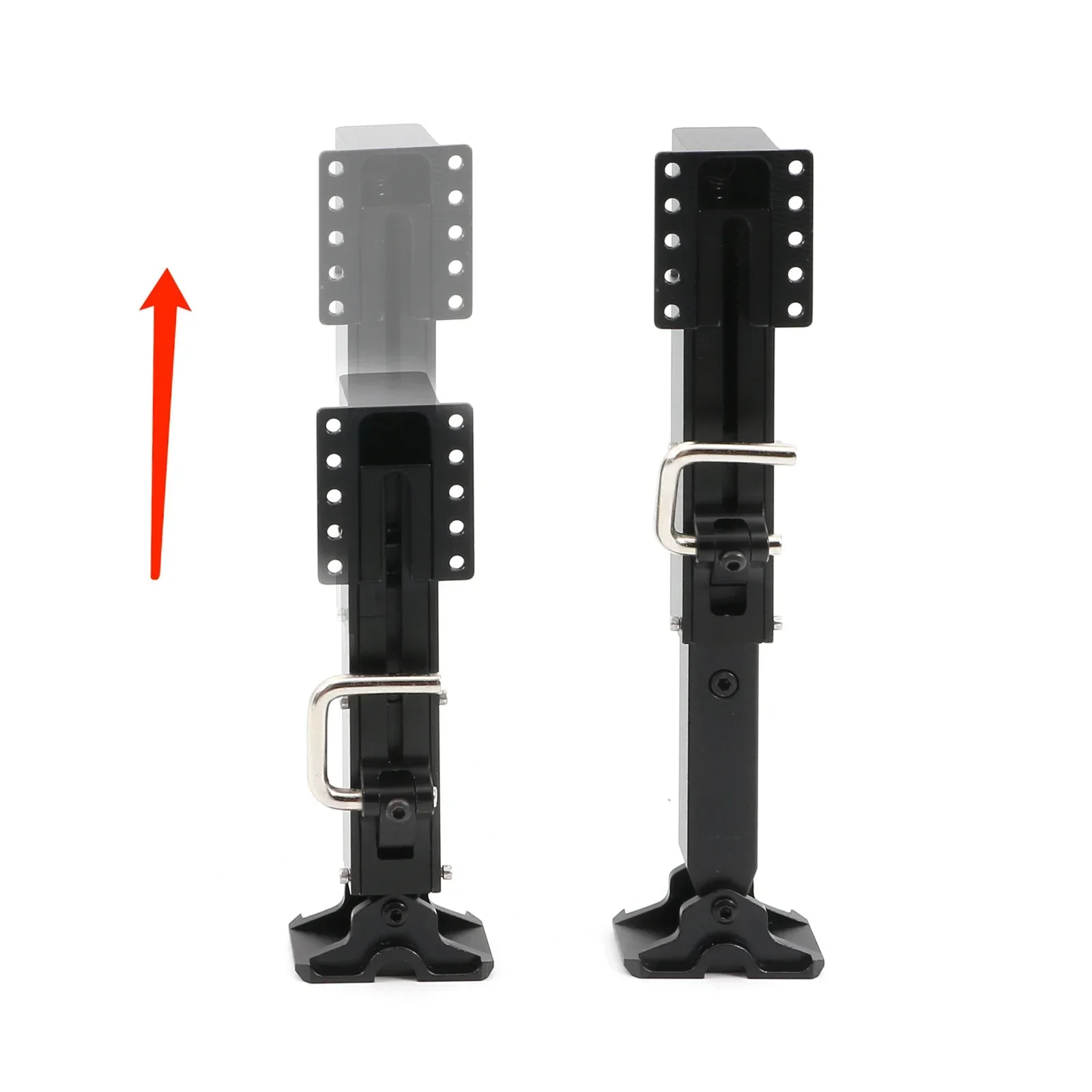 1:14 Metal Legs Electric Lift Outrigger Frame Support Feet Pillar for 1/14 Tamiya Truck Trailer Tractor RC Model Car