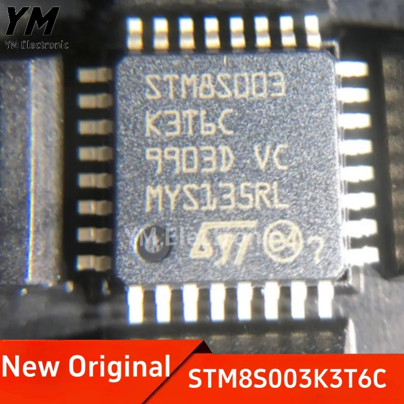 

New Original STM8S003K3T6C LQFP-32 16MHz 8KB flash memory 8-bit Microcontroller MCU