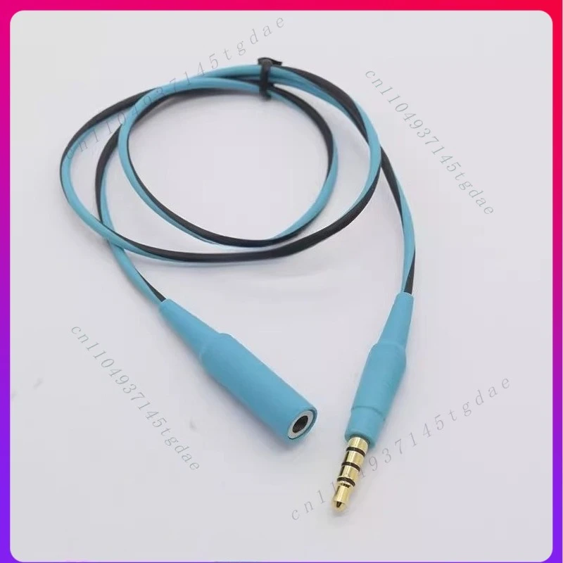 

Оригинальный аудиокабель для наушников BOSE QC35 QC45, 2 шт., с разъемами 2,5-3,5 мм, синий удлинительный кабель (54 см)