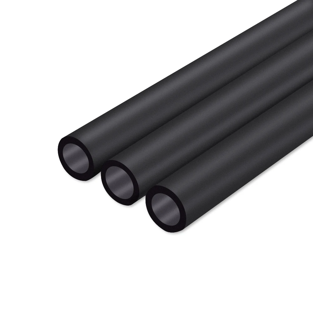 Watertiger 10X14MM black frosted,Acrylic Hard Tube ,High Temperature Resistant Water Pipe 50cm Length