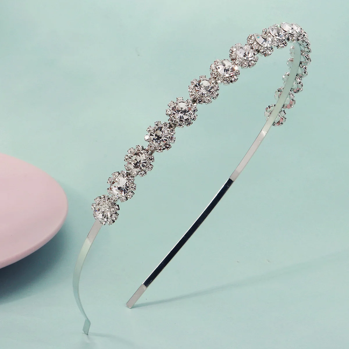 

Сверкающие серебряные стразы, нежные ленты для волос для девочек, свадебная повязка на голову, аксессуары для волос, модная корона в качестве подарков