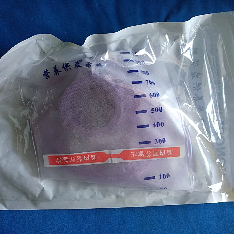 1pcs 1200ml health plastic feeding bag enteral nutrition supply bag nasal feeding nutrient gravity pump transparent tube bag