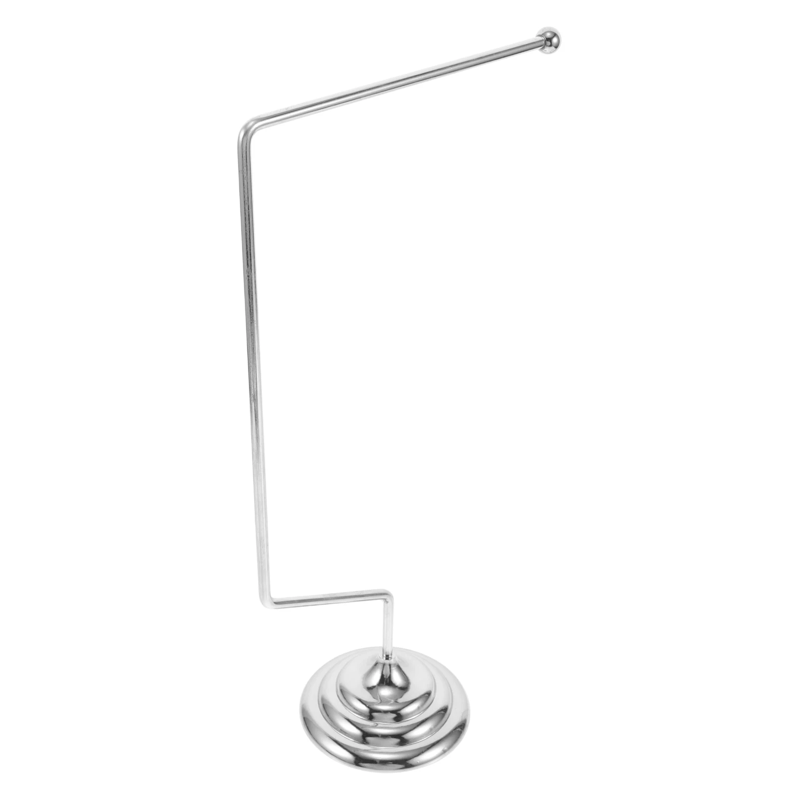 

Single Pole Alloy Table Flag Frame Silver Stainless Steel Desk Stand Mini Flagpole Display Base For Office Use