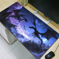 Myth Dragon Mouse Pad China Dragon Thermal Desk Pad Fashion Design Computer 350x600MM Keyboard Pad MTG Playmat for Office Pads
