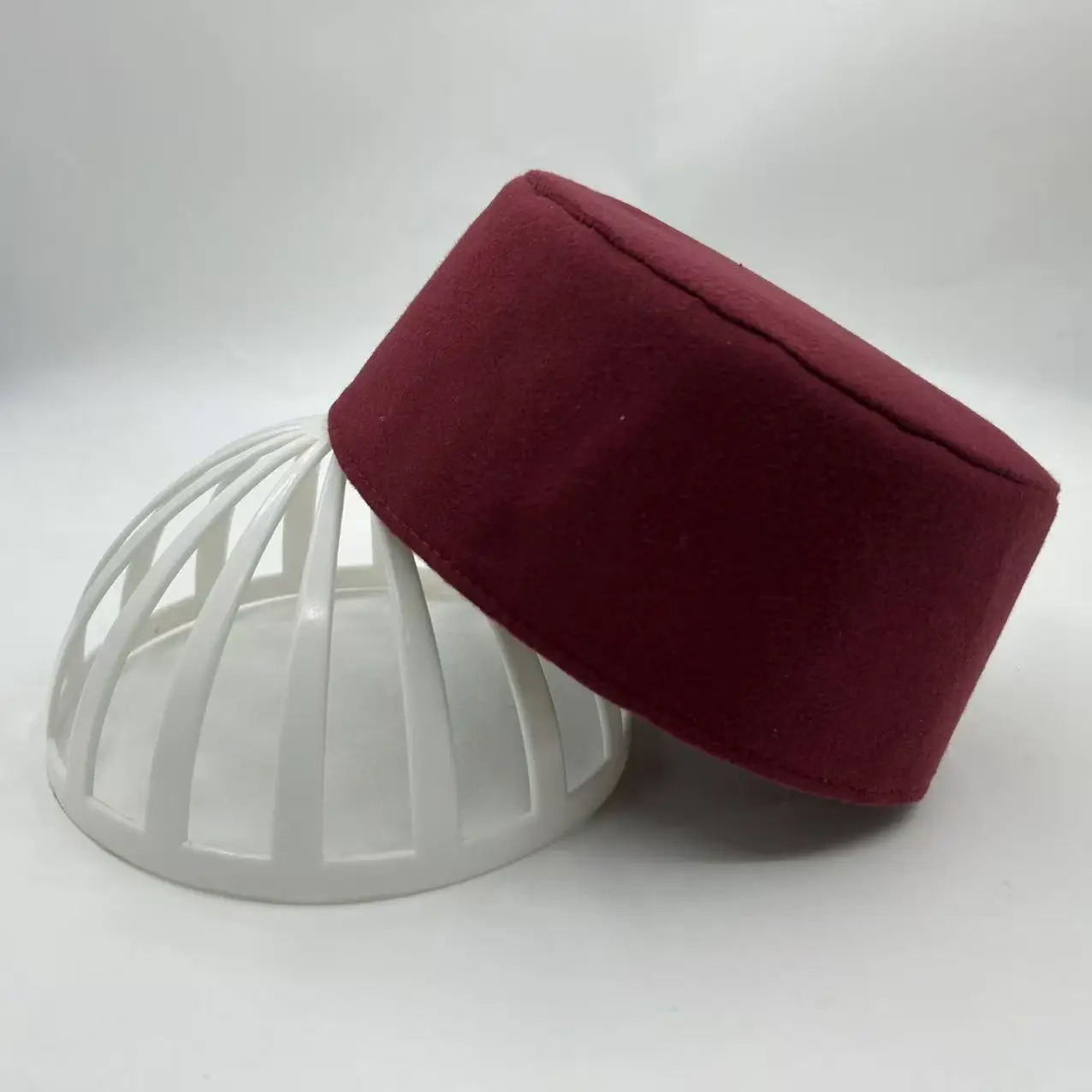 Hat Muslim Men Women Clothing Prayer Cap Islamic Taqiyah Kufi Tax Products Kippa Elliptical Wool Turkish 03626