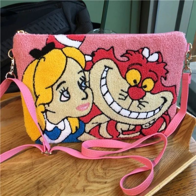 Bolso cruzado de princesa Disney para mujer y niña, bolsa de maquillaje bonita, bolso de hombro portátil de diseñador de lujo, envío gratis