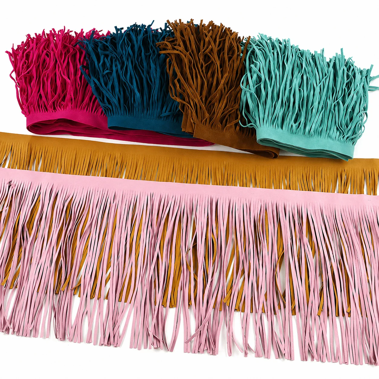 

2Meters 10-30cm Suede Leather Tassel Fringe Jacket Lace Ribbon Handbag Skirt Decoration Tassels Trimming DIY Accessories
