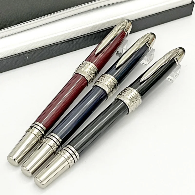 Lanlan John F. Kennedy Mb Fontein Rollerball Balpen Luxe Donkerblauw Metalen Kantoorschoolklassieker Met Jfk Serienummer