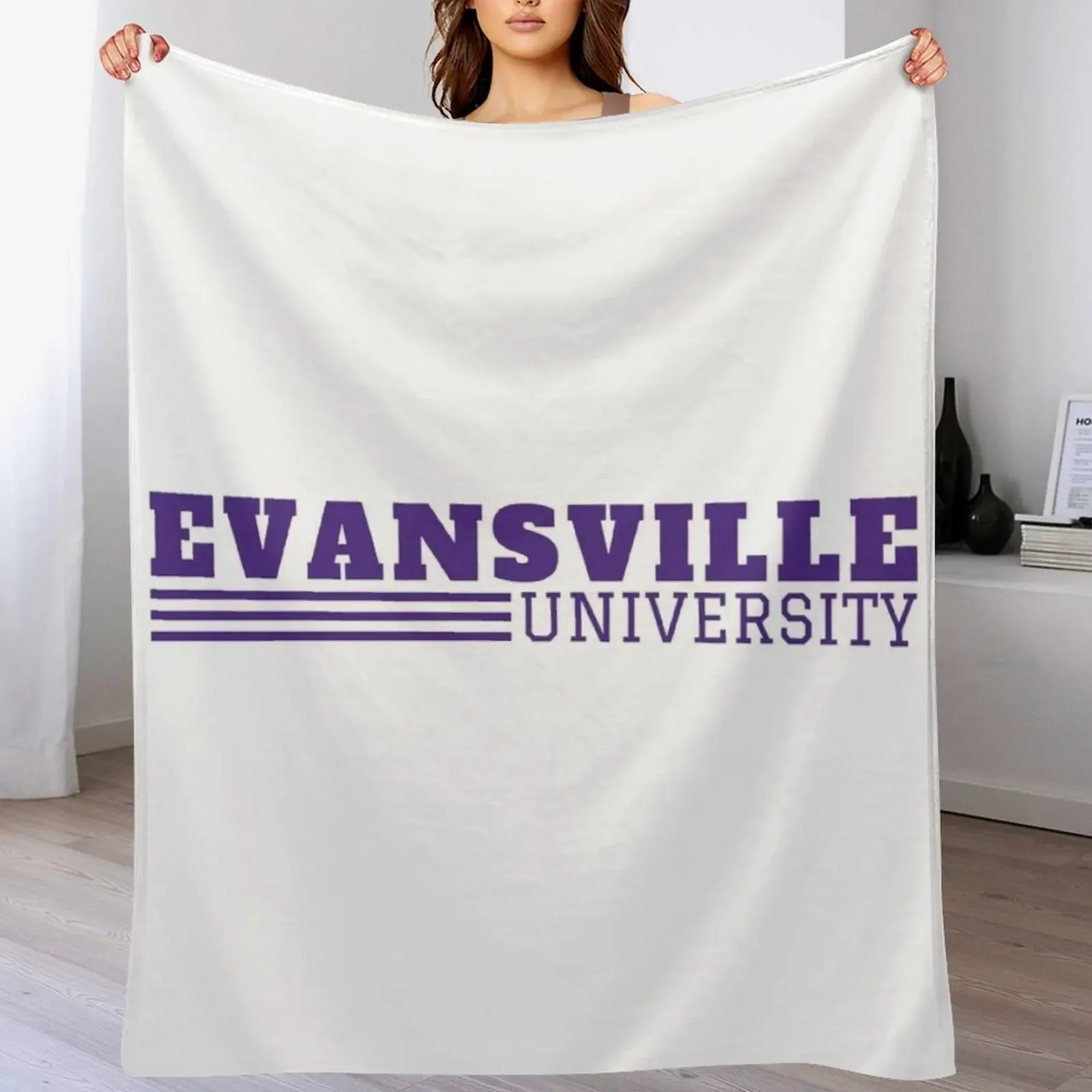 

Vintage University Of Evansville Throw Blanket Stylish Decor Blanket Gift for Friends Roommate